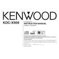 Cover page of KENWOOD KDC-X959 Owner's Manual