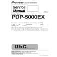 Cover page of PIONEER PDP-5000EX Service Manual