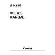 Cover page of CANON BJ-230 Owner's Manual