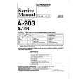 Cover page of PIONEER A103 Service Manual