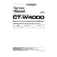 Cover page of PIONEER CT-W4000 Service Manual