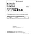 Cover page of PIONEER SDP62A3K Service Manual