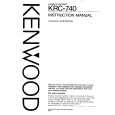 Cover page of KENWOOD KRC-740 Owner's Manual