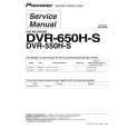 Cover page of PIONEER DVR-650H-S/WPWXV Service Manual