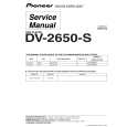 Cover page of PIONEER DV-2650-S Service Manual