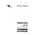Cover page of NAKAMICHI LX5 Service Manual
