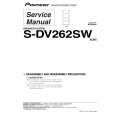 Cover page of PIONEER S-DV262SW Service Manual