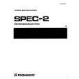 Cover page of PIONEER SPEC-2 Owner's Manual