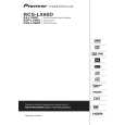 Cover page of PIONEER DVR-LX60D (RCS-LX60D) Owner's Manual
