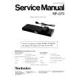 Cover page of TECHNICS RP070 Service Manual