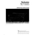 Cover page of TECHNICS SUV90D Owner's Manual