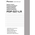 Cover page of PIONEER PDP-S27-LR/XIN1/E Owner's Manual