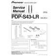 Cover page of PIONEER PDP-S43-LR Service Manual