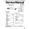 Cover page of TECHNICS STG3 Service Manual