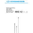 Cover page of SENNHEISER MKE 42 Owner's Manual
