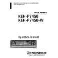 Cover page of PIONEER KEHP7450W Owner's Manual