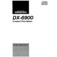 Cover page of ONKYO DX-6900 Owner's Manual