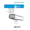 Cover page of SENNHEISER E905 Owner's Manual