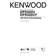 Cover page of KENWOOD DPX502U Owner's Manual