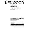 Cover page of KENWOOD DPX502 Owner's Manual