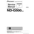 Cover page of PIONEER ND-G500/XS/E5 Service Manual