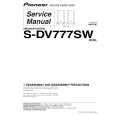 Cover page of PIONEER S-DV777SW/XCN5 Service Manual