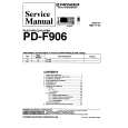 Cover page of PIONEER PDF906 Service Manual