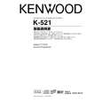 Cover page of KENWOOD K-521 Owner's Manual