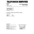 Cover page of TELEFUNKEN SUPERTRAVELLER Service Manual