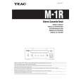 Cover page of TEAC M1R Owner's Manual
