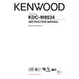 Cover page of KENWOOD KDC-W8534 Owner's Manual