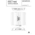 Cover page of KENWOOD KAC749S Service Manual