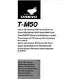 Cover page of ONKYO TM50 Owner's Manual