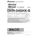 Cover page of PIONEER DVR-545HX-S/WVXK5 Service Manual