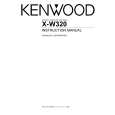 Cover page of KENWOOD X-W320 Owner's Manual