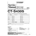 Cover page of PIONEER CT-S430S Service Manual