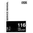 Cover page of NAD 116 Service Manual