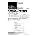 Cover page of PIONEER VSA730 Service Manual