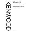 Cover page of KENWOOD KR-V127R Owner's Manual