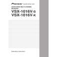 Cover page of PIONEER VSX-1016V-S/SFXJ Owner's Manual