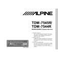 Cover page of ALPINE TDM7545R Owner's Manual