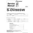 Cover page of PIONEER S-DV88SW Service Manual