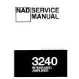 Cover page of NAD 3240 Service Manual