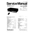 Cover page of TECHNICS SAGX200 Service Manual