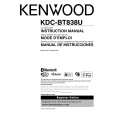 Cover page of KENWOOD KDC-BT838U Owner's Manual