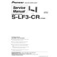 Cover page of PIONEER S-LF3-CR/XTW/E Service Manual