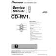 Cover page of PIONEER CD-RV1/E Service Manual