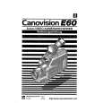 Cover page of CANON E60 Owner's Manual
