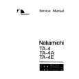Cover page of NAKAMICHI TA-4 Service Manual
