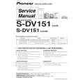 Cover page of PIONEER S-DV151/XJC/E Service Manual